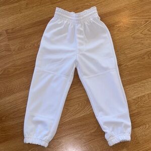 Youth White Baseball Pants XS